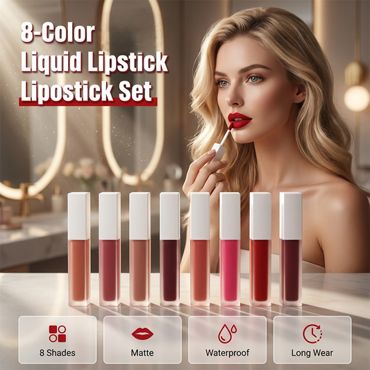 ⏰🔥 ¡50% DE DESCUENTO POR TIEMPO LIMITADO! 💄 Labial líquido resistente al agua y de larga duración: color intenso, a prueba de manchas y de larga duración ✨💋