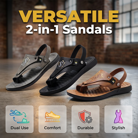 Sandalias y pantuflas convertibles 2 en 1 para hombre