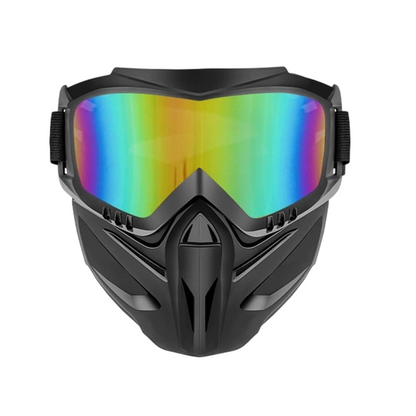 Máscara Goggle Facial Completa Desmontable – Protección Antiniebla y Antiviento