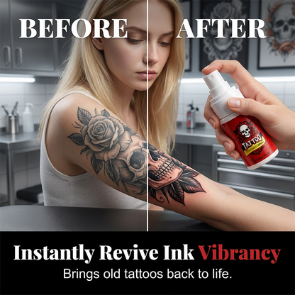 Spray hidratante para el cuidado posterior del tatuaje