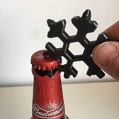 Llave giratoria multifuncional con forma de copo de nieve y punta de dedo