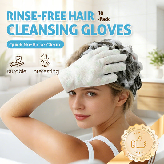 Guantes Limpiadores para el Cabello sin Enjuague con Control de Grasa (Pack de 10)
