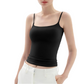 Camiseta sin mangas de tirantes finos de corte entallado para mujer