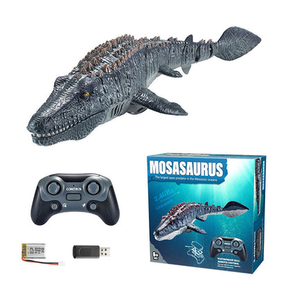 Juguete de control remoto de 2,4 GHz «Mosasaurus» que nada y echa agua