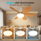 Ventilador de techo con luz inteligente 2 en 1