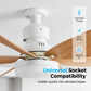 Ventilador de techo con luz inteligente 2 en 1