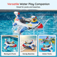 Flotador hinchable con forma de avión para niños