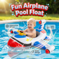 Flotador hinchable con forma de avión para niños