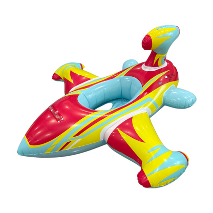 Flotador hinchable con forma de avión para niños