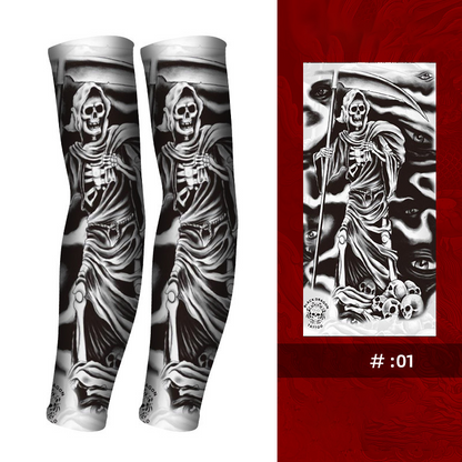Manga refrescante para tatuajes, transpirable y con protección solar