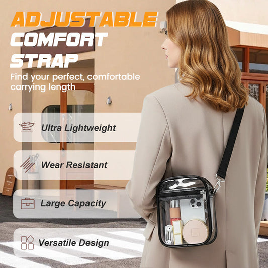 Neceser de viaje de PVC transparente para mujer