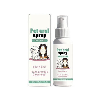 Spray suave para el cuidado bucal de mascotas