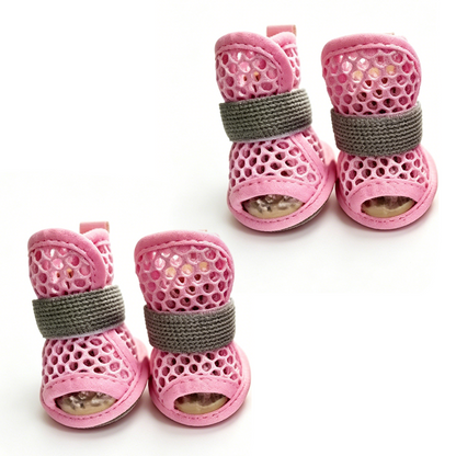 Zapatos antideslizantes de malla transpirable para perros