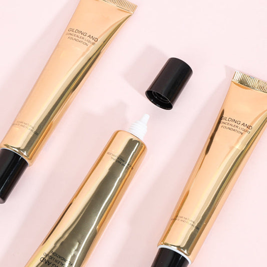 Base de maquillaje líquida de cobertura total y resistente al agua