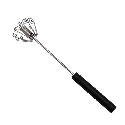 Batidor de huevos manual semiautomático de acero inoxidable