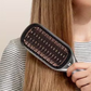 Cepillo alisador de pelo con iones negativos y pantalla LCD