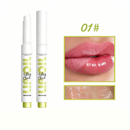 Bálsamo labial hidratante con acabado brillante