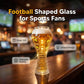 Vaso con forma de balón de fútbol para los aficionados al deporte