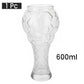 Vaso con forma de balón de fútbol para los aficionados al deporte