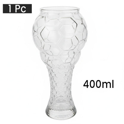 Vaso con forma de balón de fútbol para los aficionados al deporte