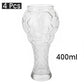 Vaso con forma de balón de fútbol para los aficionados al deporte