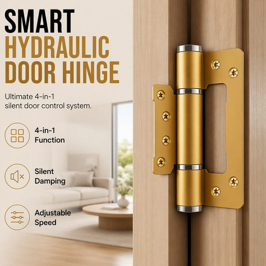 🚪✨ Bisagra hidráulica inteligente – ¡50% de descuento! Cierre suave y silencioso, apertura de 180°, aluminio de grado aeroespacial: olvídate de los portazos. 💪