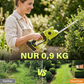 🌳 Cortasetos y tijeras para césped inalámbricos — 2 en 1, cabezal pivotante a 45°, 0,9 kg