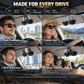 🕶️ Soporte doble para gafas de sol en el coche: clip para gafas y clip para tarjetas o tickets