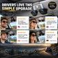 🕶️ Soporte doble para gafas de sol en el coche: clip para gafas y clip para tarjetas o tickets