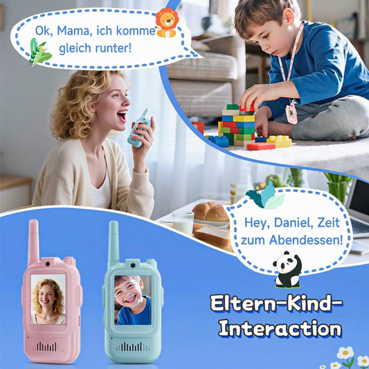 📹 Walkie-talkies con vídeo para niños: chat de vídeo en directo y 3 divertidos efectos de voz