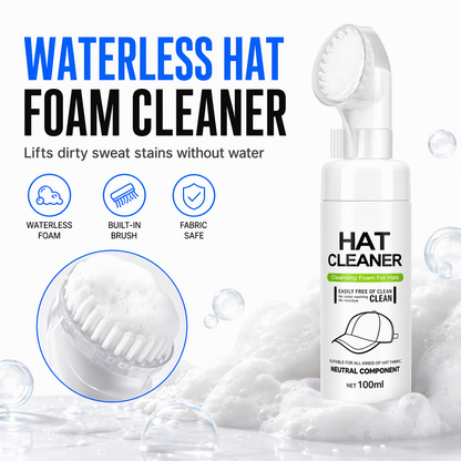 🥳¡OFERTA ESPECIAL 2026!🥳✨ Espuma limpiadora para gorras (sin necesidad de enjuague): disuelve las manchas de sudor y los restos de maquillaje, manteniendo la forma original. ¡Ideal para gorras, viseras y sombreros tipo pescador! 🛡️✅