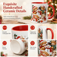 🎅 ¡Oferta de regalos navideños: 50 % de descuento! ✨ Taza de cerámica festiva con diseño de vaca de las Tierras Altas y muñeco de nieve