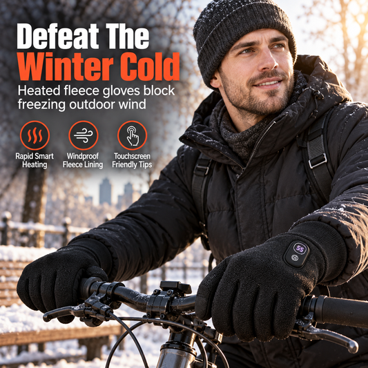 ⏳Oferta por tiempo limitado⏰ Guantes eléctricos con calefacción — Compatibles con pantallas táctiles y control de temperatura de 5 niveles 🔥