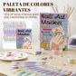 Set de Plumones Doble Punta para Nail Art y Decoración de Uñas