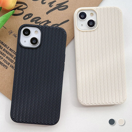 Braided Stripe Simple Phone Case for iPhone